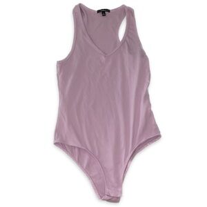 Lavender V-Neck Body Suit